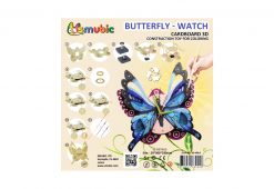 cardboard clock butterfly